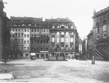 Blick vom Jüdenhof in die Sporergasse